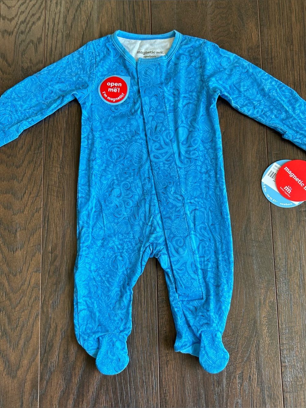 Magnetic Me Seas the Day Blue Modal Magnetic Footie Newborn